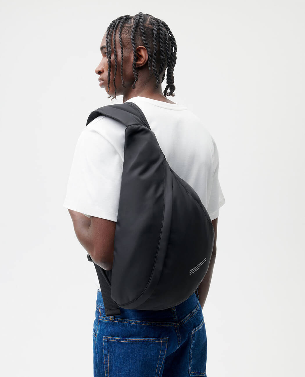 Nylon men body side bag